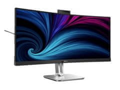Philips 34B2U6603CH 34" VA WQHD Thunderbolt 4 120Hz ukrivljen ergonomski poslovni monitor s spletno kamero