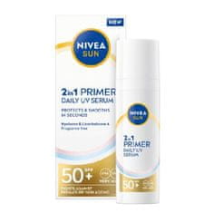 Nivea Serum za obraz 2v1 SPF 50+ (Daily UV Serum) 30 ml