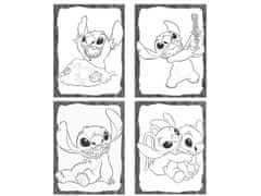 Disney DISNEY Stitch Slikarski in risarski set – 100 nalepk + pobarvanke, ustvarjalni komplet za otroke 