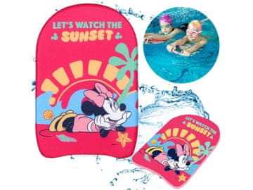 Disney DISNEY Minnie Mouse PLAVALNA DESKA, lahka, varna, za učenje plavanja za otroke v bazenu 44x30x4 cm