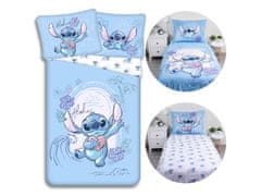 Disney DISNEY Stitch Obojestranska bombažna posteljnina, Otroška posteljnina z zadrgo, 100% bombaž, 140x200 cm, OEKO-TEX