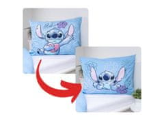Disney DISNEY Stitch Obojestranska bombažna posteljnina, Otroška posteljnina z zadrgo, 100% bombaž, 140x200 cm, OEKO-TEX