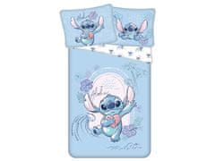 Disney DISNEY Stitch Obojestranska bombažna posteljnina, Otroška posteljnina z zadrgo, 100% bombaž, 140x200 cm, OEKO-TEX