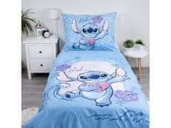 Disney DISNEY Stitch Obojestranska bombažna posteljnina, Otroška posteljnina z zadrgo, 100% bombaž, 140x200 cm, OEKO-TEX