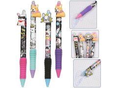 STARPAK Pasji gel pisalo z radirko, avtomatsko, MODRO ČRNILO, izbrisljivo, 0,5 mm 