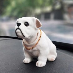 Korbi Bela figura psa z gibanjo glavo - avtomobilska dekoracija Bulldog