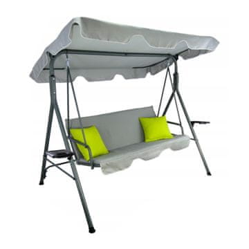 Aga Vrtna gugalnica 170x118x153 cm Siva