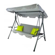 Aga Vrtna gugalnica 170x118x153 cm Siva