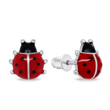 Brilio Silver Spodobni srebrni uhani pikapolonica EA811W