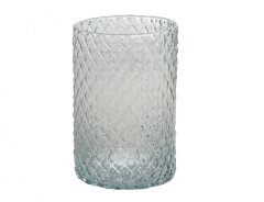 eoshop Vaza DIAMANT CILINDER majhna proizvodnja stekla d15x15cm