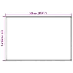 Vidaxl Preproga za šotor 250x300 cm črna