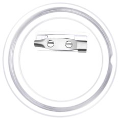 Vidaxl Gumbi za značke s priponkami 100 kompletov akril 44 mm