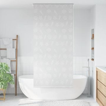 Vidaxl vidaXL Rolo zavesa za tuš 120 x 240 cm vzorec morske zvezde