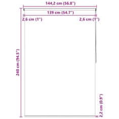 Vidaxl Rolo zavesa za prho 140x240 cm splash