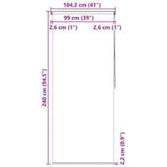 Vidaxl Rolo zavesa za prho 100x240 cm kvadratni vzorci