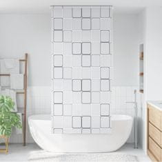 Vidaxl Rolo zavesa za prho 100x240 cm kvadratni vzorci