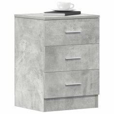 Vidaxl Nočne omarice 2 kosa betonsko sive 38x35x56 cm iverna plošča
