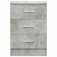 Vidaxl Nočne omarice 2 kosa betonsko sive 38x35x56 cm iverna plošča