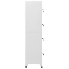 Vidaxl Garderobna omarica na ključ s 4 predelki 38x45x180 cm