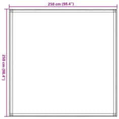 Vidaxl Preproga za šotor 250x250 cm antracit HDPE