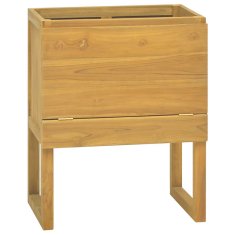 Vidaxl Kopalniška omarica 60x40x75 cm trdna tikovina
