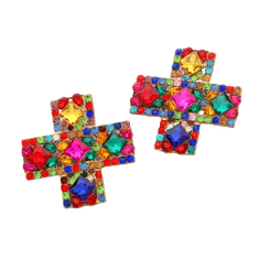 Flor de Cristal Uhani Frida - Uhani s kristali