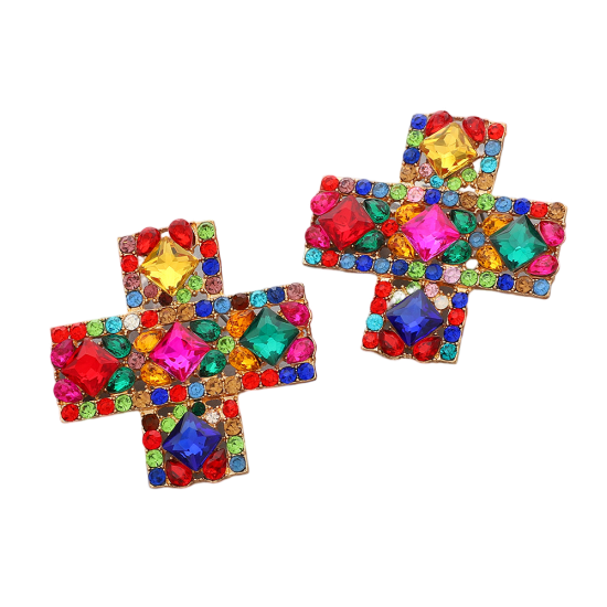 Flor de Cristal Uhani Frida - Uhani s kristali