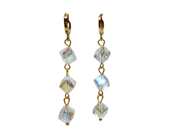 Flor de Cristal Uhani Jimena III - Uhani s kristali