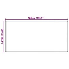 Vidaxl Preproga za šotor svetlo zelena 250x500 cm HDPE