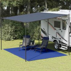 Vidaxl Preproga za šotor 300x400 cm modra HDPE
