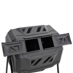 Vidaxl Vrtni kompostnik črn 73x64x95 cm 160 L