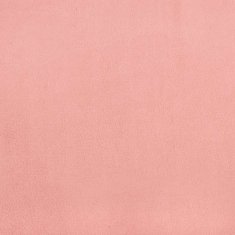 Vidaxl Posteljni okvir z vzglavjem brez vzmetnice roza 120x200cm žamet