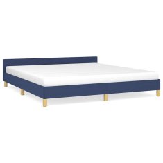 Vidaxl Posteljni okvir z vzglavjem brez vzmetnice 180x200 cm blago