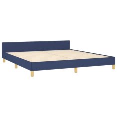 Vidaxl Posteljni okvir z vzglavjem brez vzmetnice 180x200 cm blago