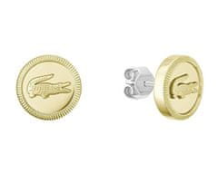 Lacoste Pozlačeni uhani s krokodilom Memento 2040422