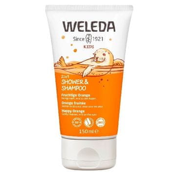 Weleda Tuš krema in šampon 2 v 1 Happy Orange 150 ml