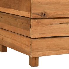 Vidaxl Visoka greda 100x40x72 cm reciklirana tikovina in jeklo