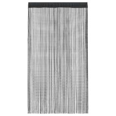 Vidaxl Zavese iz nitk 2 kosa 100x250 cm črne barve