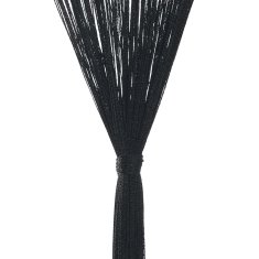 Vidaxl Zavese iz nitk 2 kosa 100x250 cm črne barve