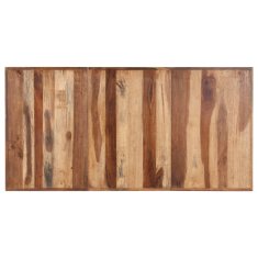 Vidaxl Jedilna miza 180x90x75 cm trden les z medenim zaključkom