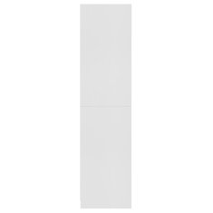 Vidaxl Garderobna omara bela 100x50x200 cm iverna plošča