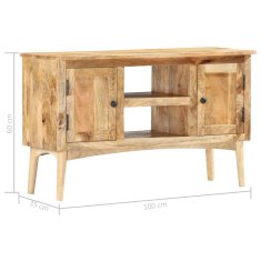 Vidaxl Komoda 100x35x60 cm trden mangov les