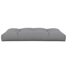 Vidaxl Blazina za kavč iz palet 120x80x12 cm sivo blago
