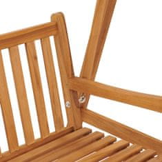 Vidaxl Gugalna klop 170 cm trdna tikovina