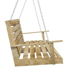 Vidaxl Gugalna klop 110 cm impregnirana borovina
