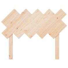 Vidaxl Posteljno vzglavje 104x3x80,5 cm trdna borovina