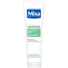 Mixa Salicylic Acid + Squalane Anti-Imperfection Comfort Cleanser čistilni gel proti nepravilnostim na koži 150 ml za ženske