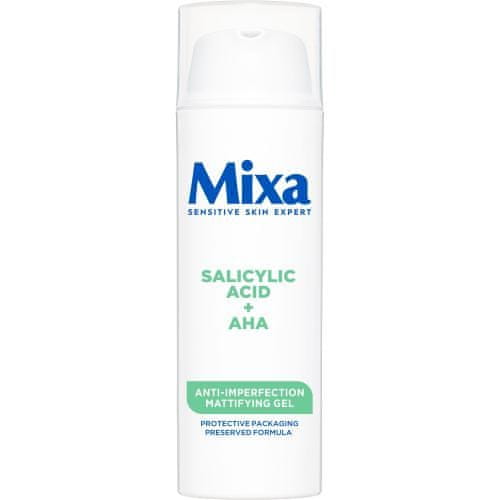 Mixa Salicylic Acid + AHA Anti-Imperfection Mattifying Gel mat gel za obraz proti nepravilnostim za ženske