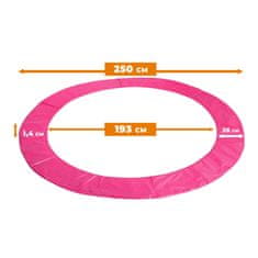 Aga Pokrivalo za vzmeti za trampolin 250 cm Roza
