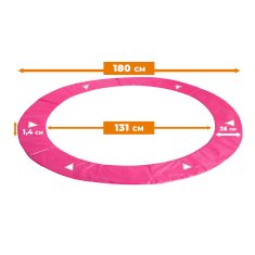 Aga Pokrivalo za vzmeti za trampolin SPORT EXCLUSIVE 180 cm Roza